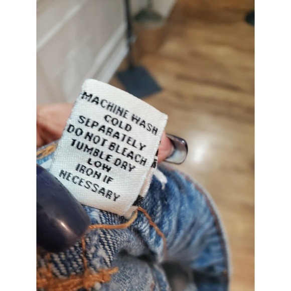 Refuge Women's Blue Denim Cotton & Polyester Pull On Short Jeans Skirt Size 12 - Picture 9 of 9